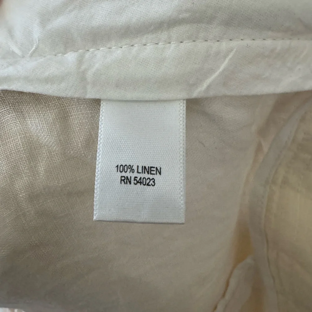 NWT Banana Republic Cream Linen Pants